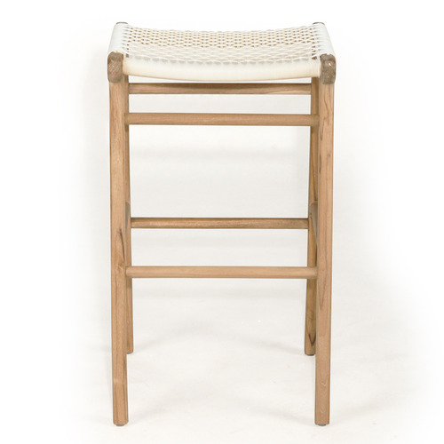 65cm Zen Backless Teak Wood Counter Stool