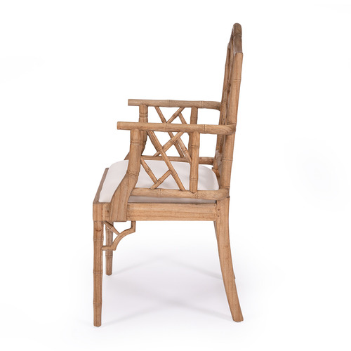 Weathered Oak Chippendale Armchair