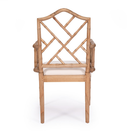 Weathered Oak Chippendale Armchair