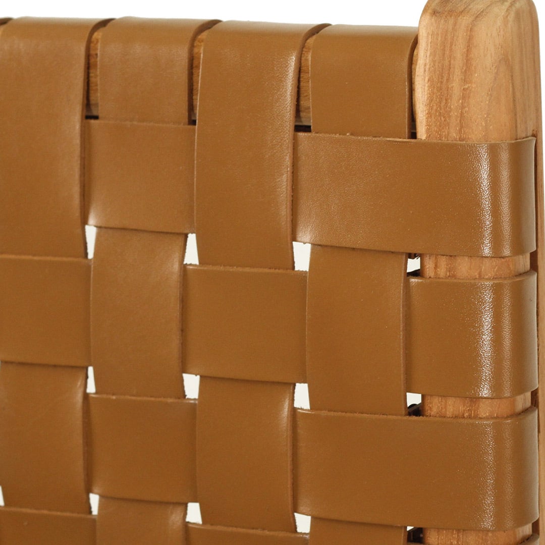 65cm Pasadena Woven Leather Counter Stool