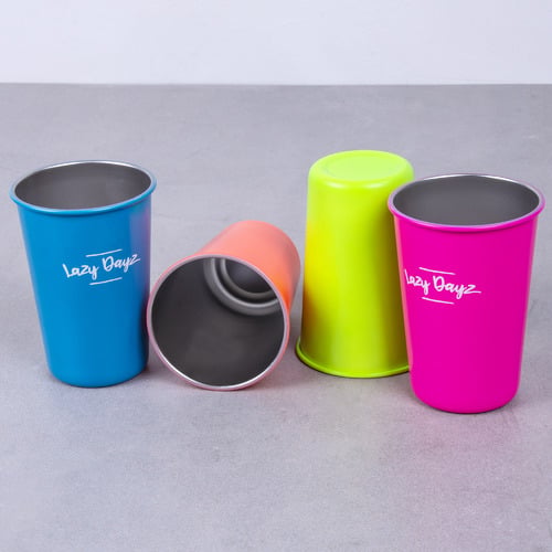 4 Piece Shia Stainless Steel Picnic Cup Set