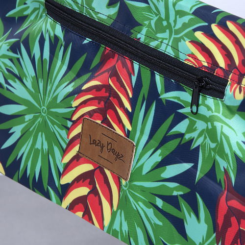 Green Mossman Fold Up Beach Lounger