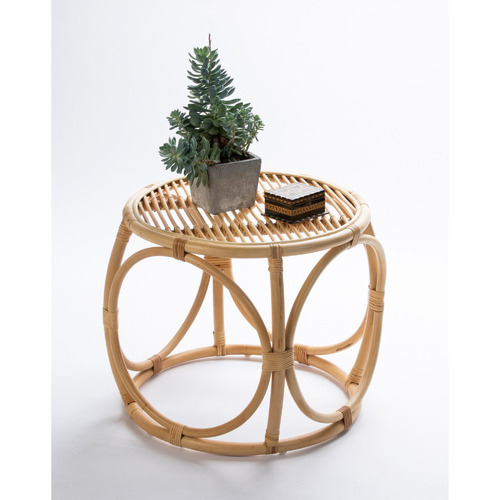 Mezzotoni Rattan Bedside Table