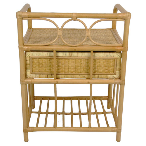 ZZZtime Mattresses Venezio Rattan Bedside Table | Temple & Webster