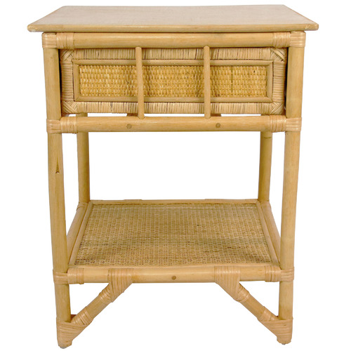 ZZZtime Mattresses Danara Rattan Bedside Table | Temple & Webster