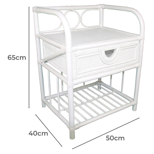 Gianna Rattan Bedside Table
