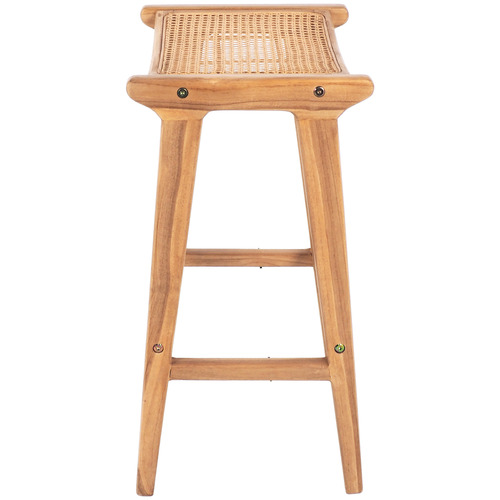 68cm August Rattan & Teak Wood Counter Stool