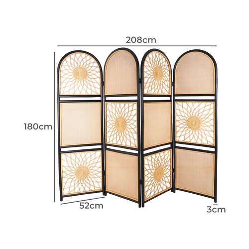 Oliver Rattan & Cane Room Divider