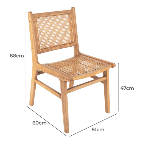 Seraphina Teak Wood Dining Chair