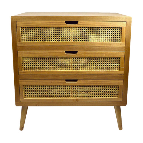HubLiving Natural Rattan & Wood Chest of Drawers & Reviews Temple