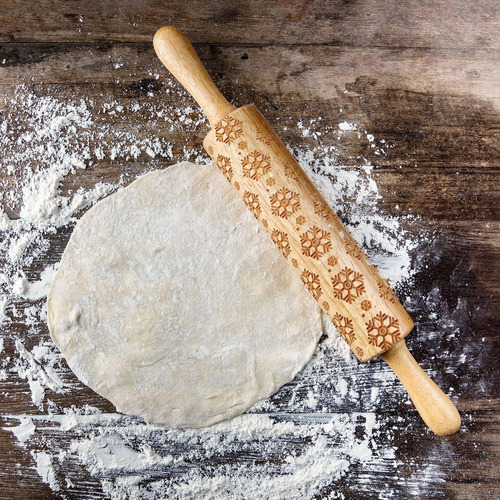 Carol Snowflake Rolling Pin