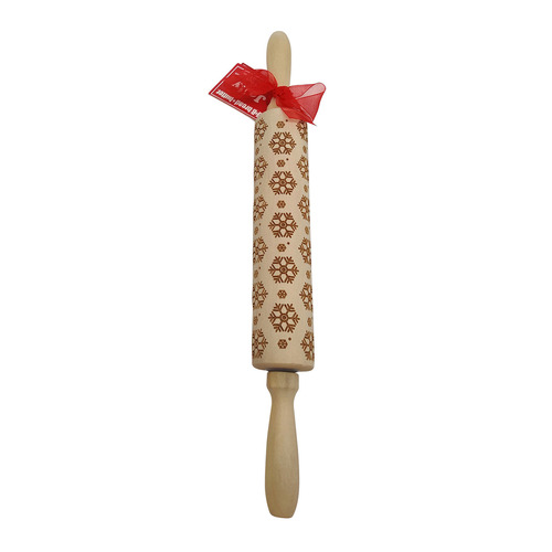 Carol Snowflake Embossed Rolling Pin