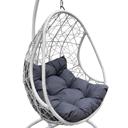 MilanoOutdoor Arcon Curved PE Rattan Outdoor Hanging Egg Chair Temple