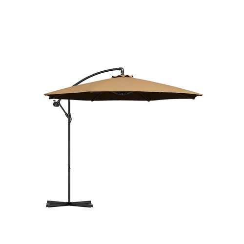 MilanoOutdoor 3m Latte Sawyer Cantilever Umbrella | Temple & Webster