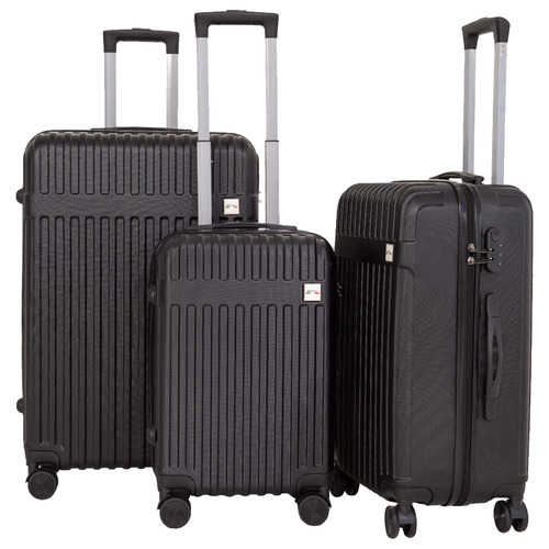 MilanoTravel 3 Piece Decor Luggage Set Temple & ster