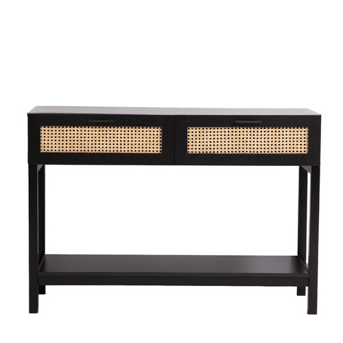 Chiswick Living Senna Rattan Console Table Temple & ster