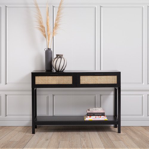Senna Rattan Console Table