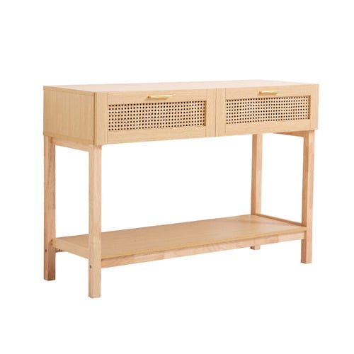 Senna Rattan Console Table