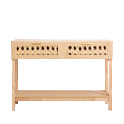 Senna Rattan Console Table
