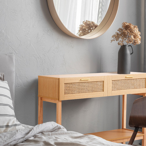 Chiswick Living Senna Rattan Console Table Temple & ster