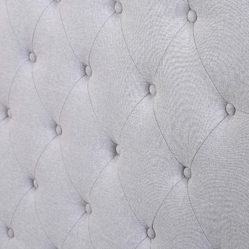 Milano Light Grey Yorkshire Tufted Bedhead Temple & ster