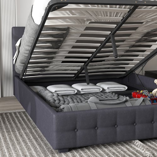 Charcoal-Delphi-Gas-Lift-Storage-Bed
