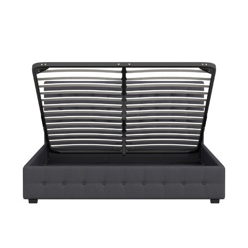 Charcoal-Delphi-Gas-Lift-Storage-Bed
