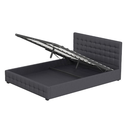 Charcoal-Delphi-Gas-Lift-Storage-Bed