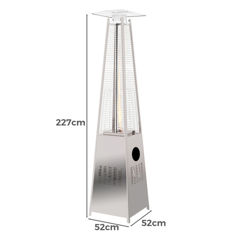 227cm Bradley Pyramid Gas Patio Heater