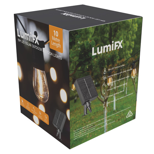 10m Warm White Shelby LED Outdoor Festoon Lights