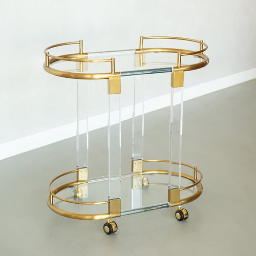 Genevieve 2 Tier Bar Cart