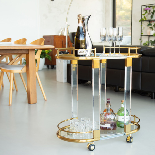 Genevieve 2 Tier Bar Cart