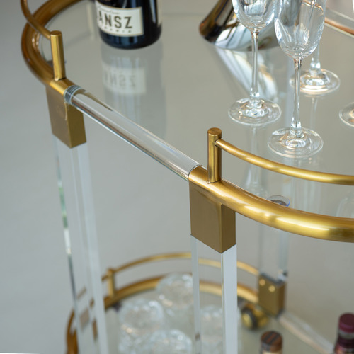 Genevieve 2 Tier Bar Cart