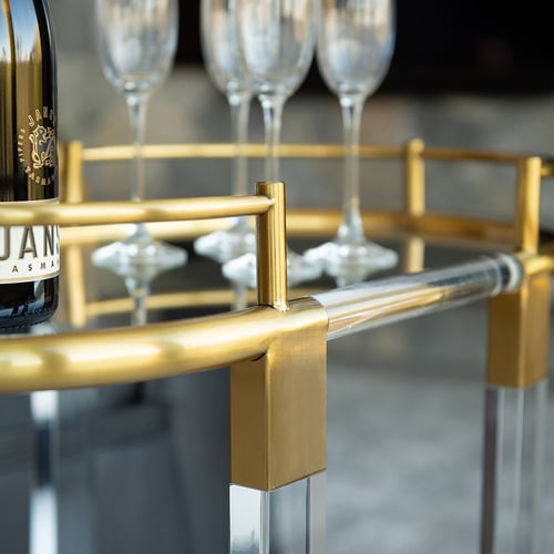 Genevieve 2 Tier Bar Cart