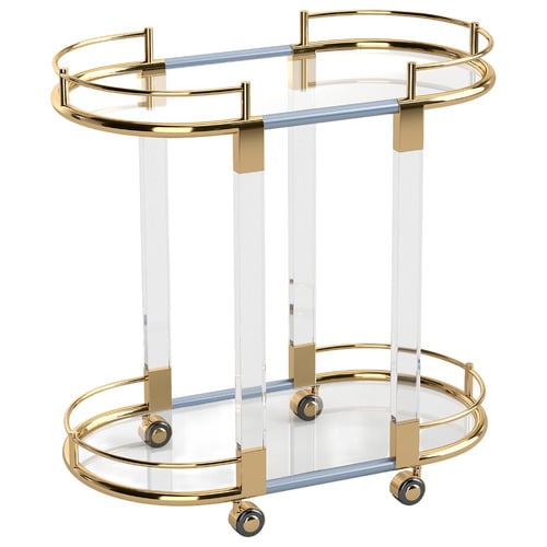 Genevieve 2 Tier Bar Cart