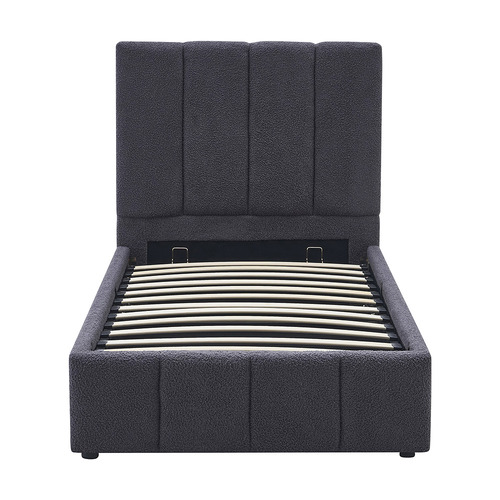 Darina Boucle Gas Lift Bed Frame