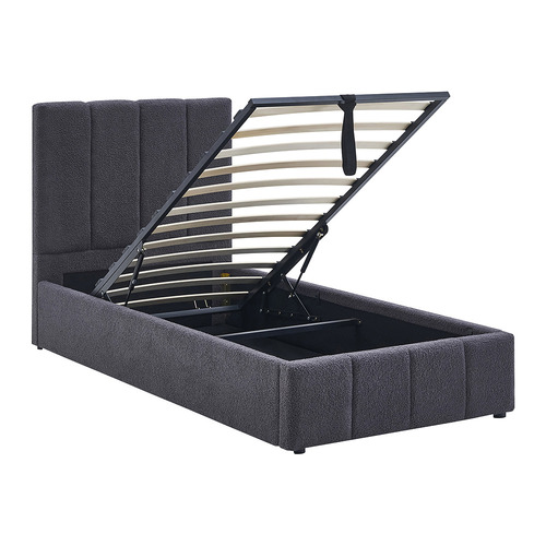Darina Boucle Gas Lift Bed Frame