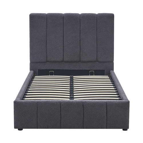 Darina Boucle Gas Lift Bed Frame