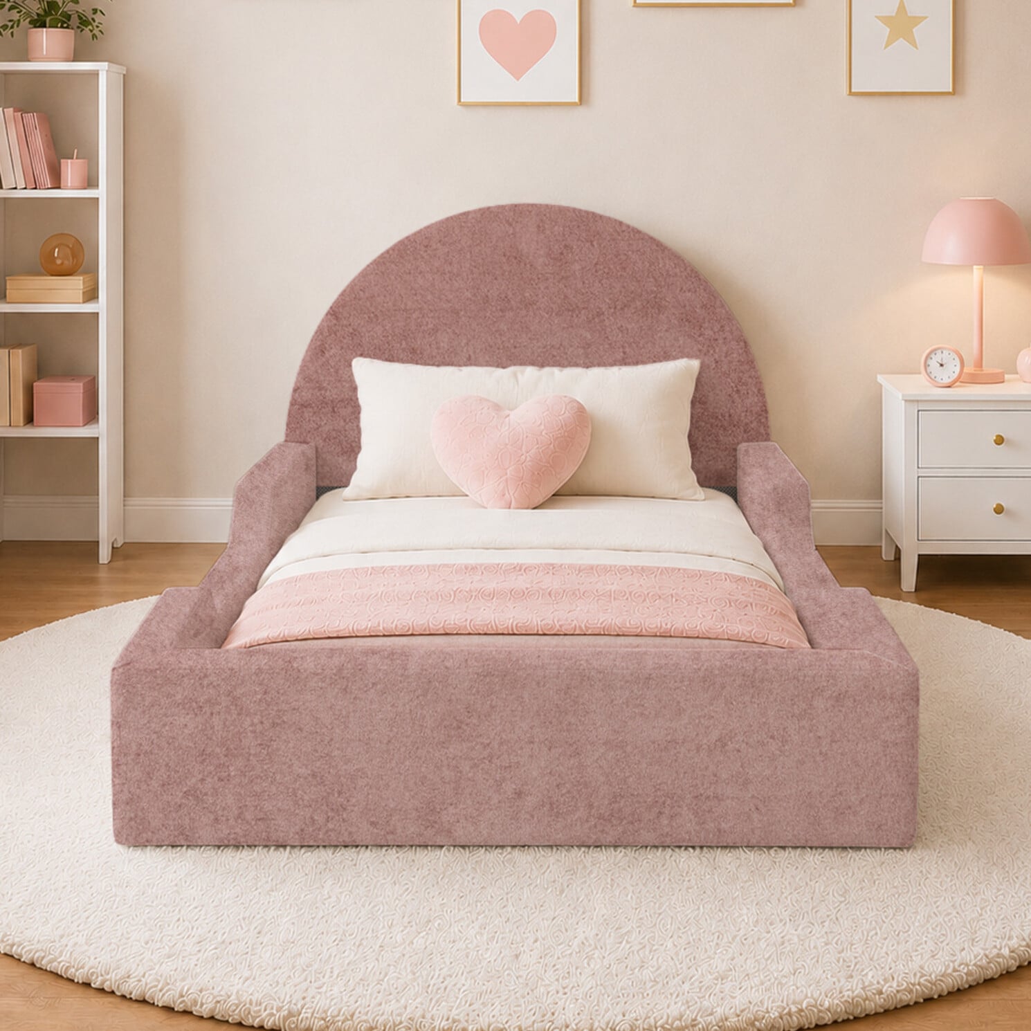 Benny Upholstered Low-Profile Bed Frame