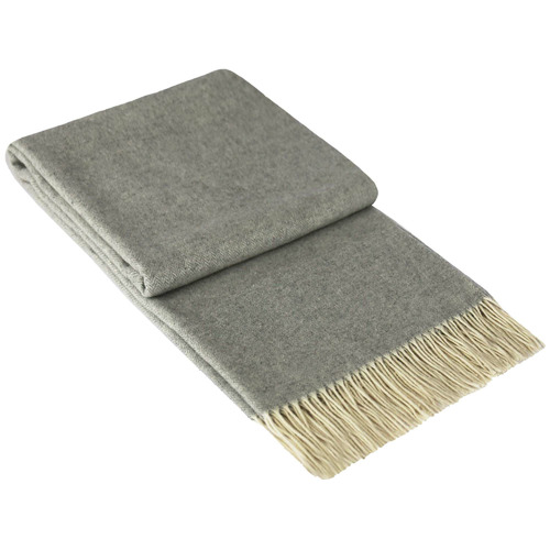 Kensington Merino Wool & Cashmere Throw Rug | Temple & Webster