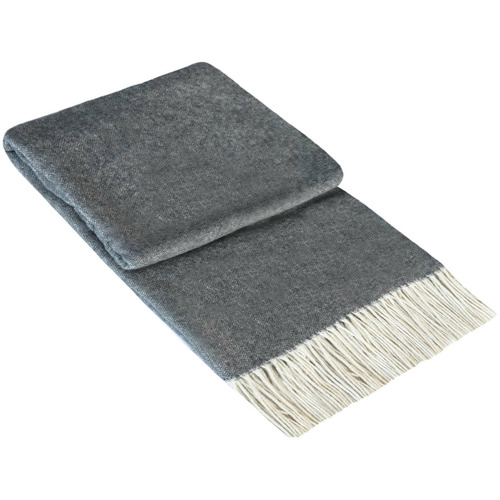 Kensington Merino Wool & Cashmere Throw Rug | Temple & Webster