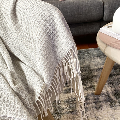 Paddington Fine Merino Wool-Blend Throw Rug | Temple & Webster