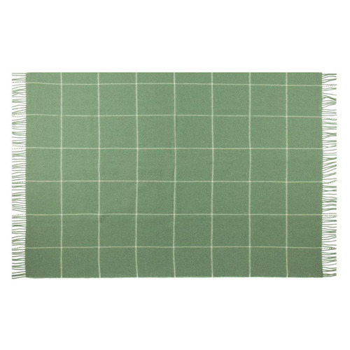 Checkered Brighton New Zealand Wool Throw Rug