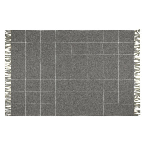 Checkered Brighton New Zealand Wool Throw Rug