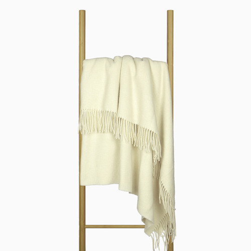 Oxford Wool-Blend Throw Blanket
