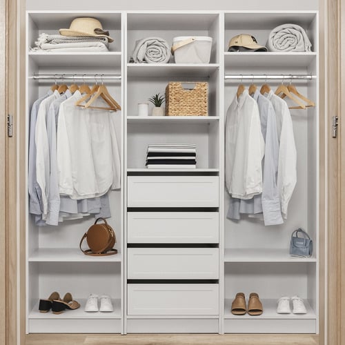 Malmo Hamptons Walk-In Wardrobe