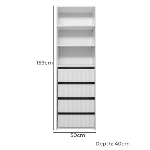 Geneva Fluted Built-In Wardrobe