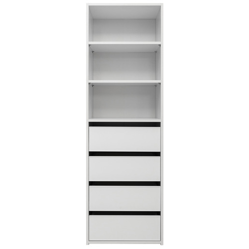 Geneva 4 Drawer & 3 Shelf Wardrobe