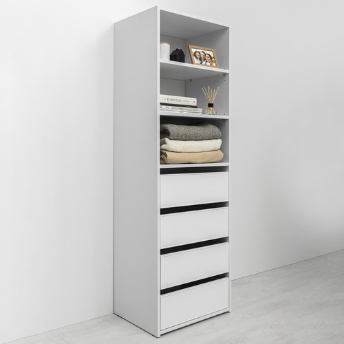 Geneva 4 Drawer & 3 Shelf Wardrobe