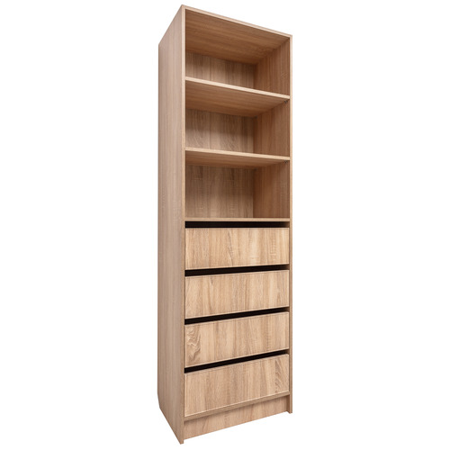 Malmo 4 Drawer & 3 Shelf Wardrobe